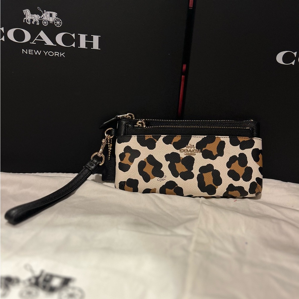 Coach Leopard Print Wallet